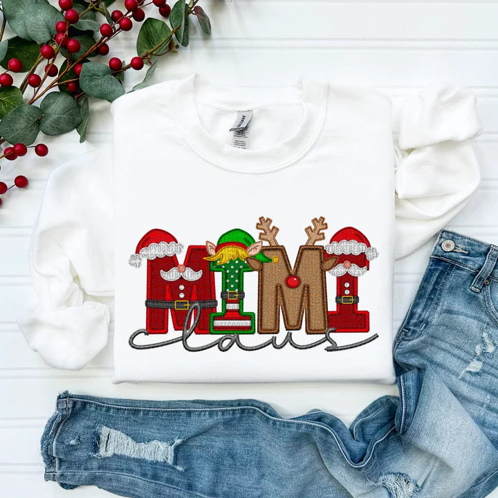 Christams MAMA/DAD/NANA Claus Weatshirt