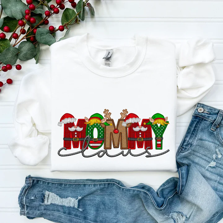 Christams MAMA/DAD/NANA Claus Weatshirt