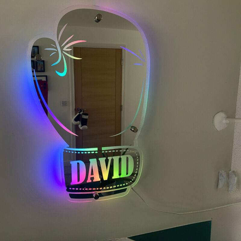 Personalized Cool LED Mirror Lights For Rugby Lovers