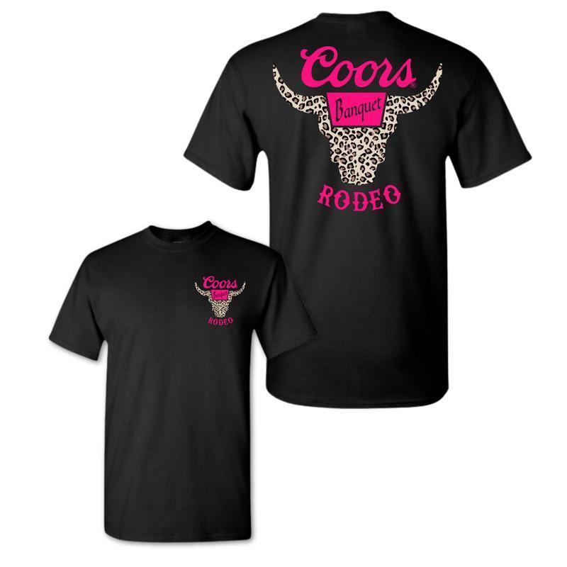 “Wild West Rodeo” Leopard Bull Skull Tee