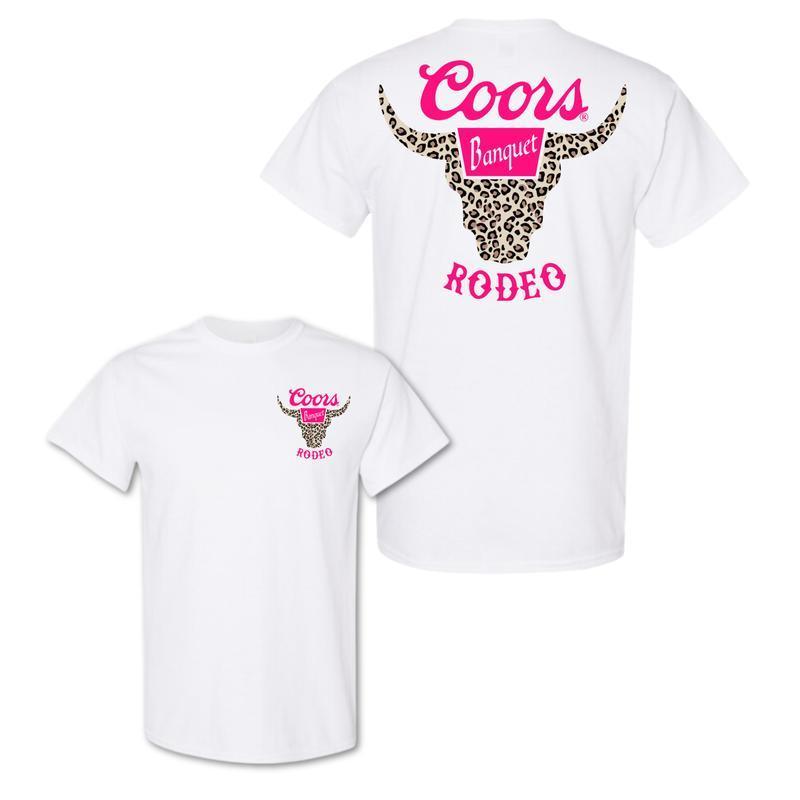 “Wild West Rodeo” Leopard Bull Skull Tee