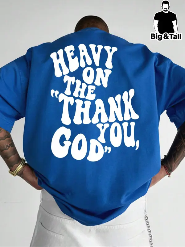 “Faith & Flair” Heavy Thank You God Oversized Tee