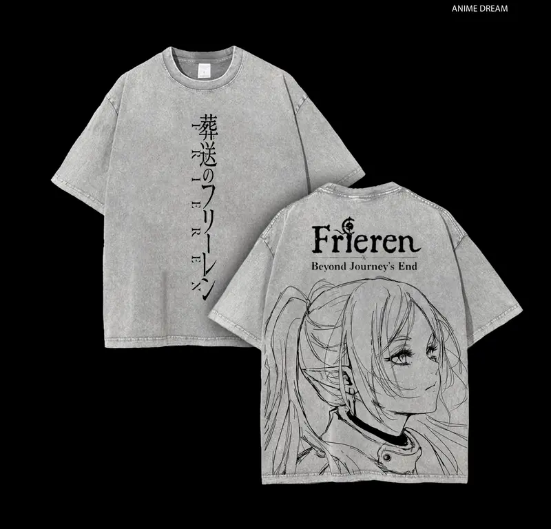 "Anime - Inspired Frieren Graphic Tee"