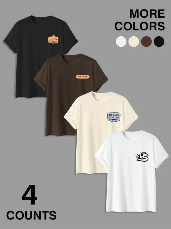 “Outdoor Soul 4 - Pack” Nature & Brand Graphic Tees