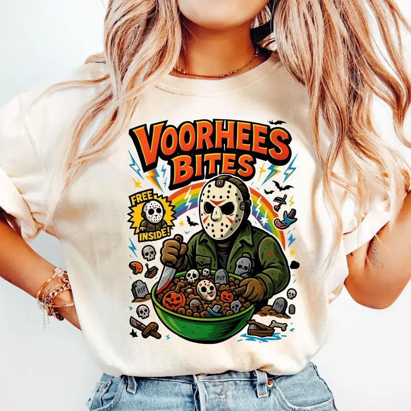 “Horror Cereal Meme” Retro Horror Character Tees