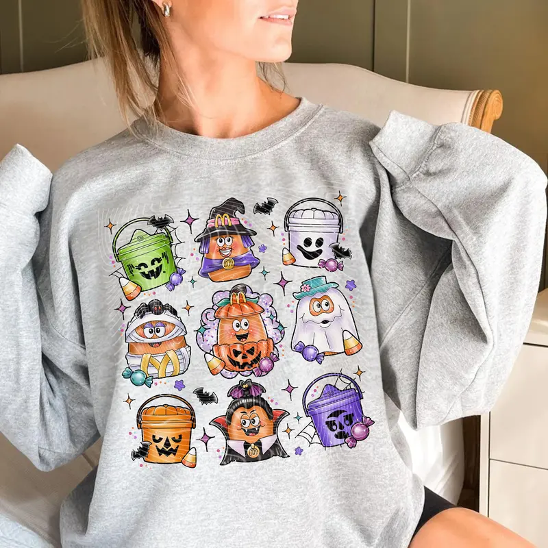 “Halloween Cute Candy” Festive Sweatshirt