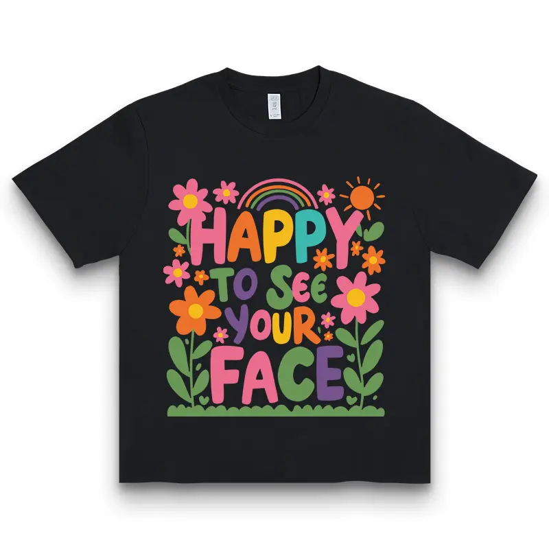 “Kindness Bloom” Happy to See Your Face Tee