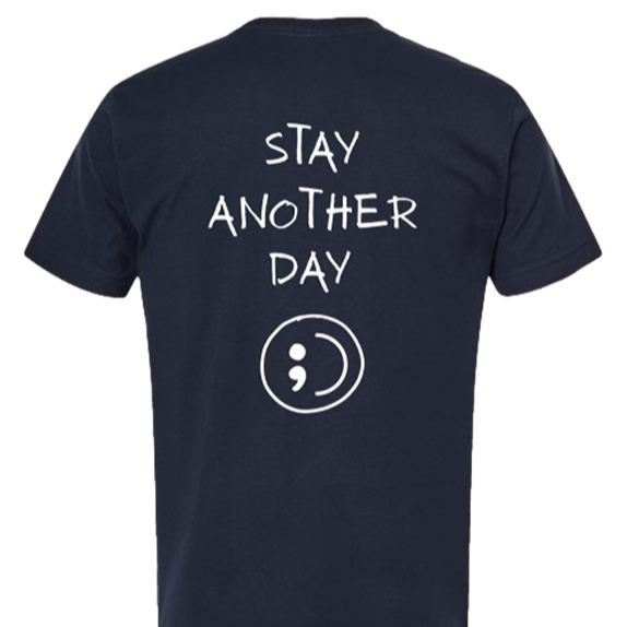 “Stay Another Day” Mental Health Semicolon Tee