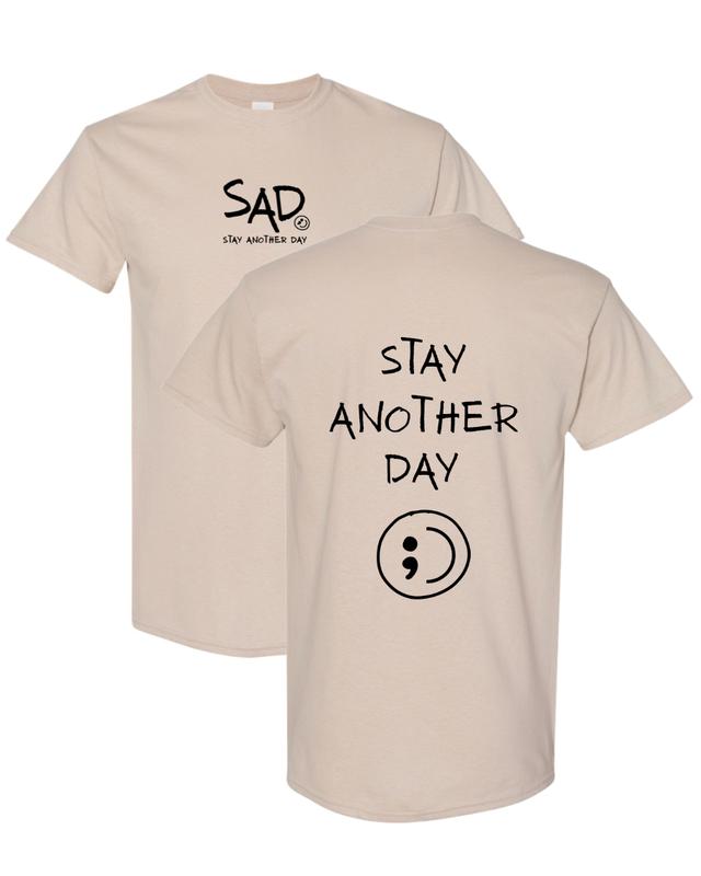“Stay Another Day” Mental Health Semicolon Tee