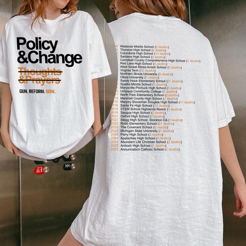 “Gun Reform Now” Social Advocacy T - Shirt