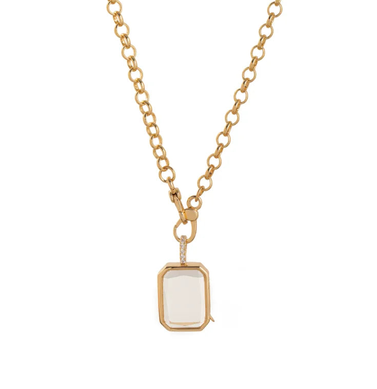 Custom Openable DIY Locket Necklace - Personalized Memory Pendant with Mini Charms for Family & Pet