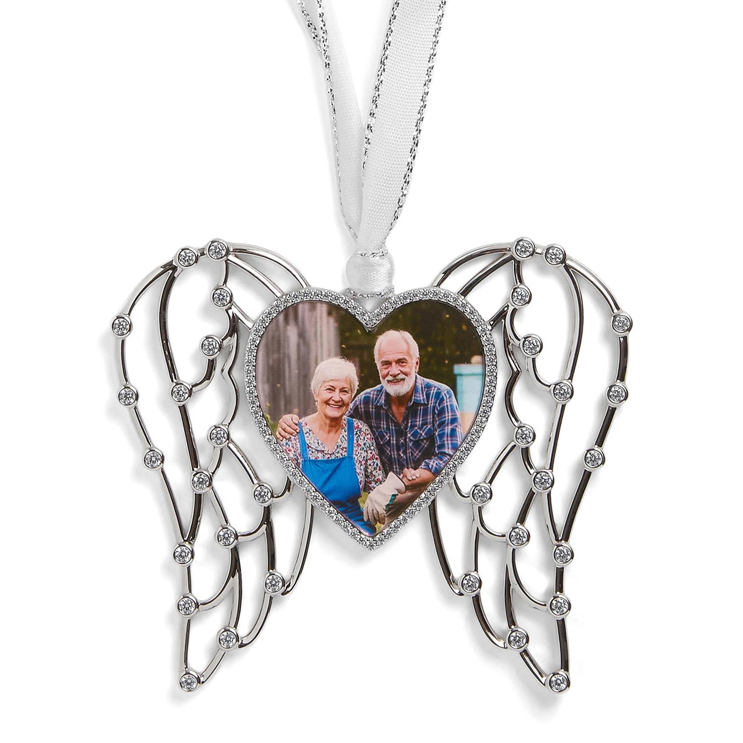 Personalized Angel Wing Photo Ornament