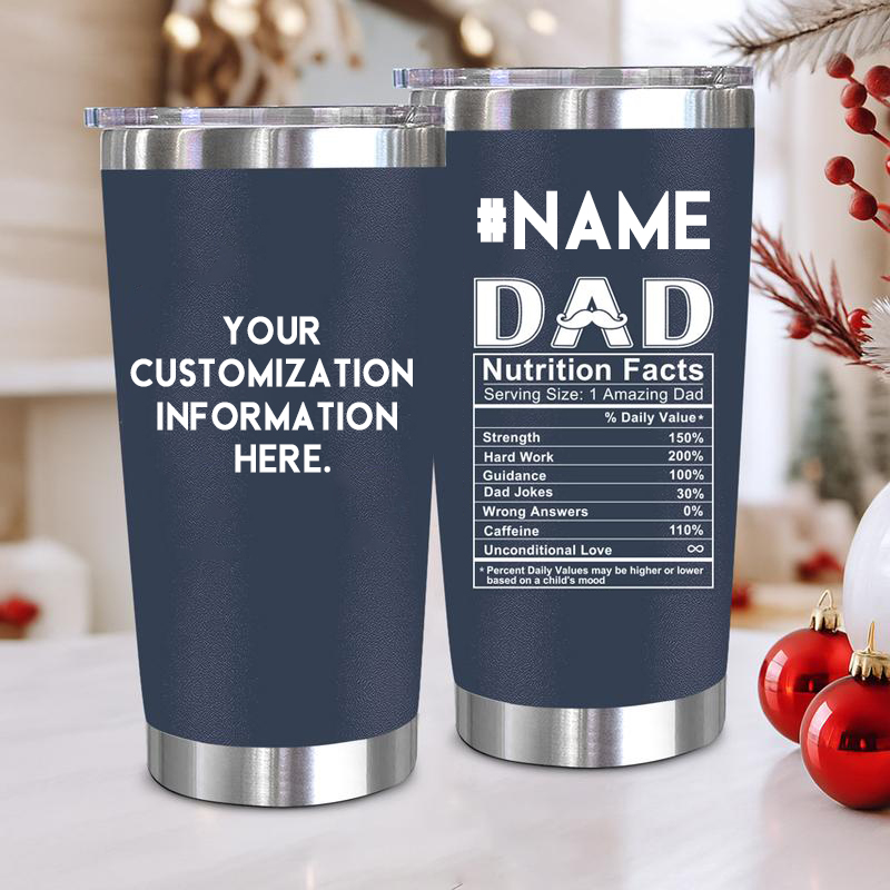 #1 Mom Dad  Funny Custom Tumbler 20oz Cup