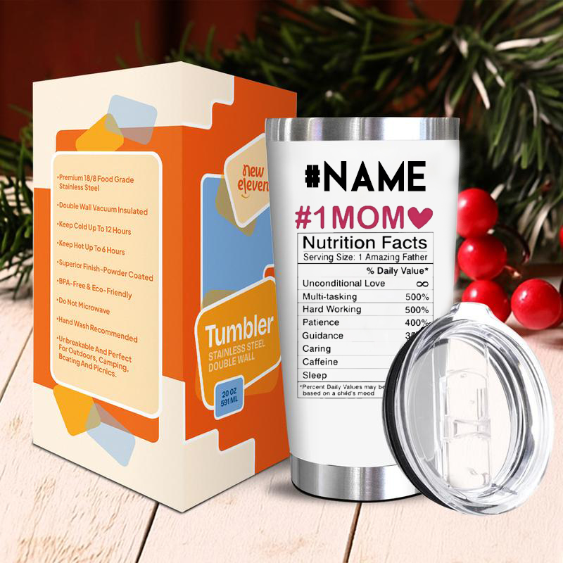 #1 Mom Dad  Funny Custom Tumbler 20oz Cup