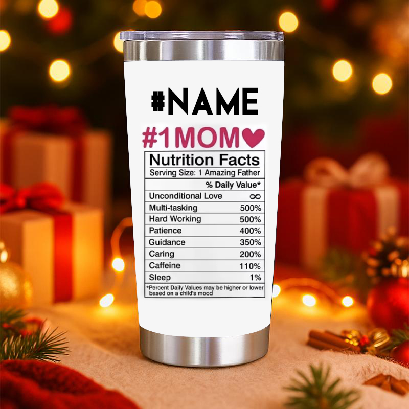#1 Mom Dad  Funny Custom Tumbler 20oz Cup