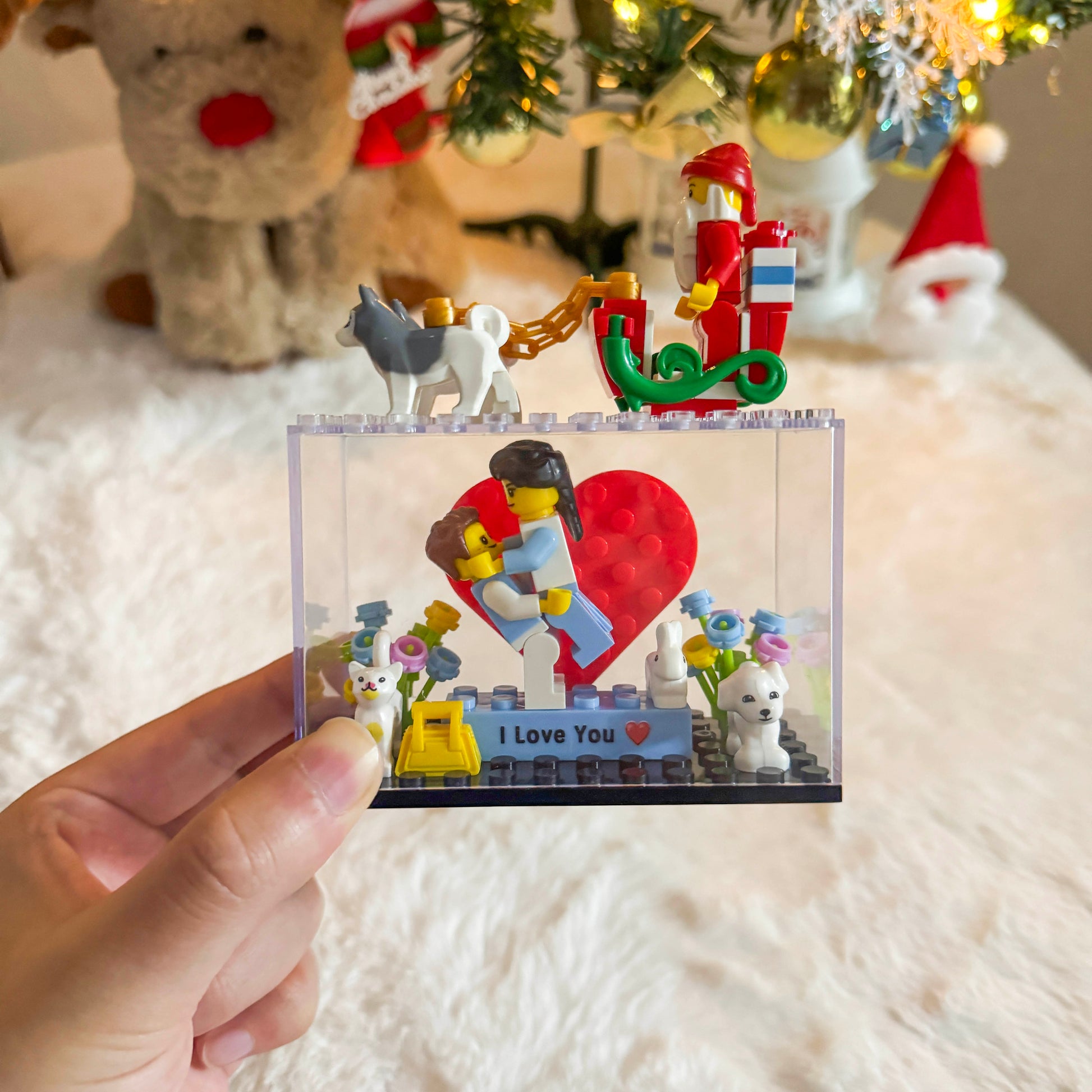 Custom Couple Mini Brick Figures Set