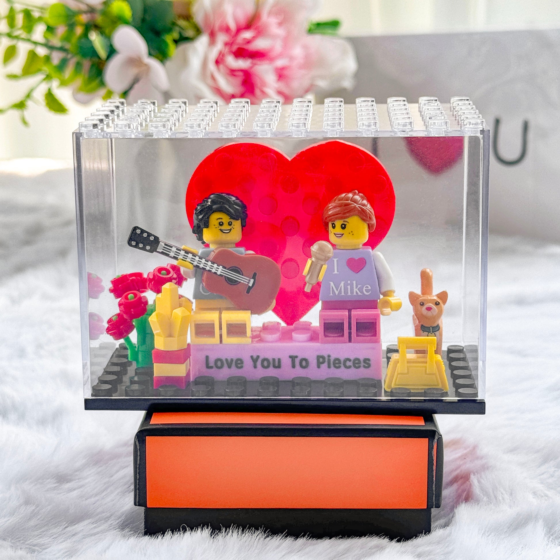 Custom Couple Mini Brick Figures Set