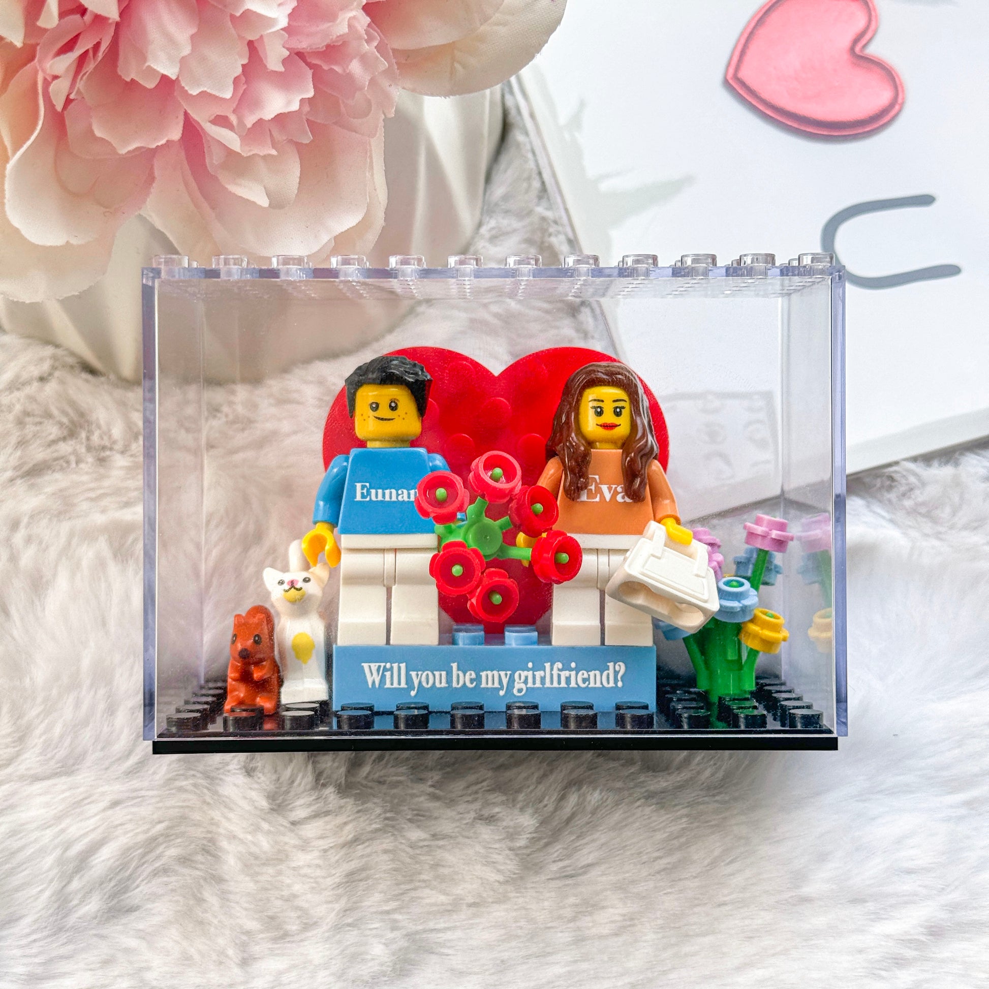 Custom Couple Mini Brick Figures Set