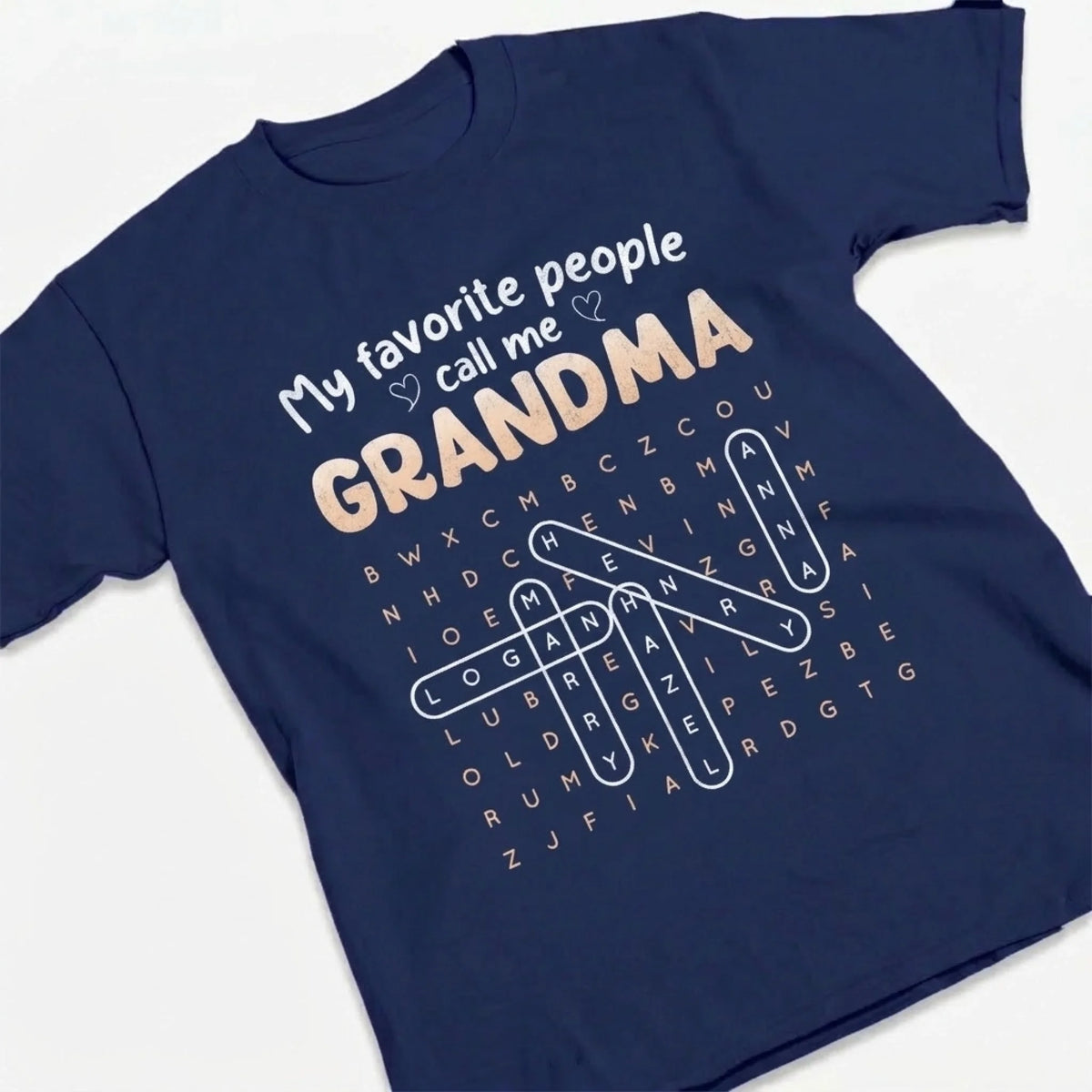 My Favorite People Call Me GRANDMA Custom Kids Names T-shirt Crewneck
