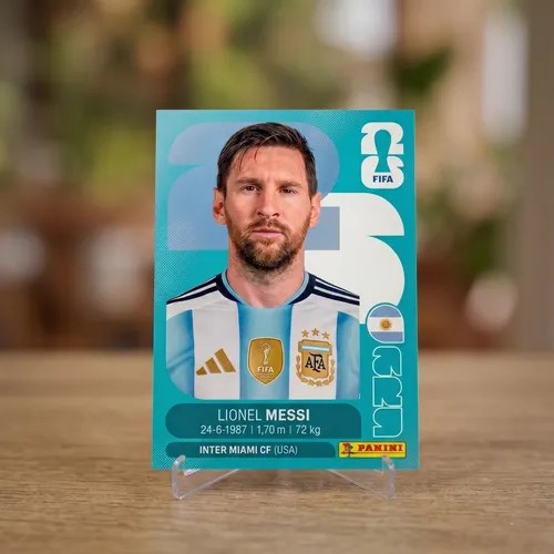 Messi Collector's Sticker-Style Poster - World Cup Edition