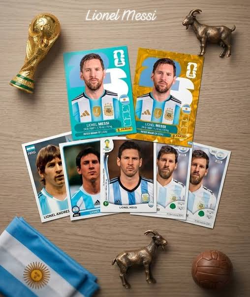 Messi Collector's Sticker-Style Poster - World Cup Edition