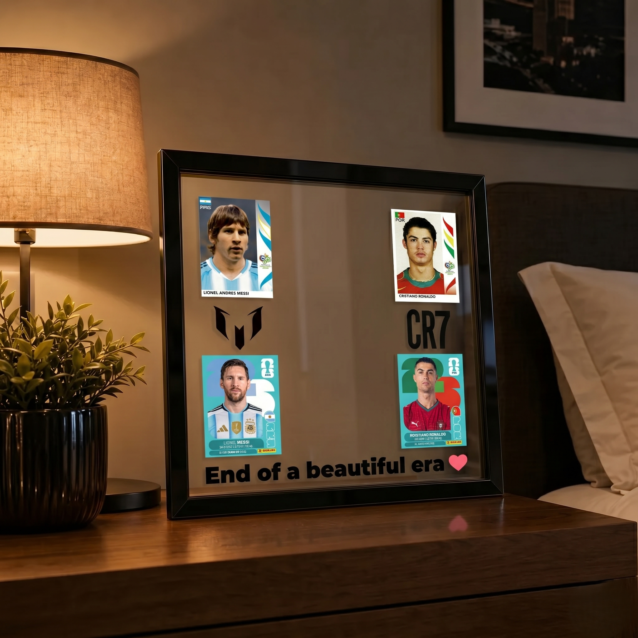 End of an Era Soccer Card Frame Display with Acrylic Option