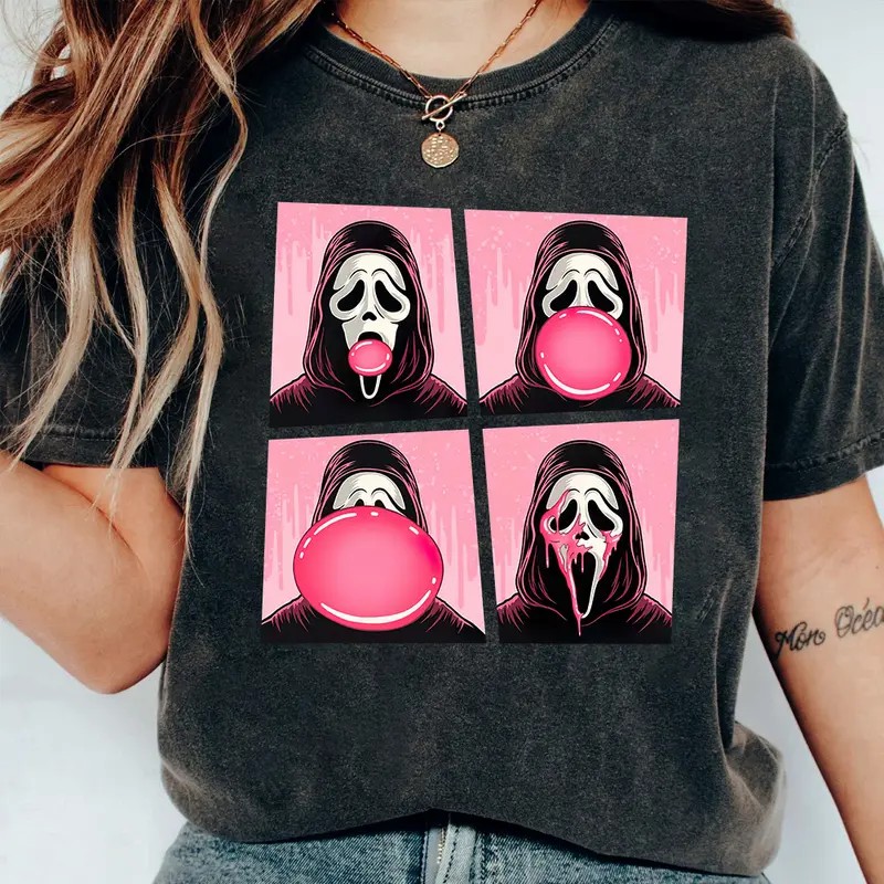 Scream Ghostface Bubblegum Graphic Tee