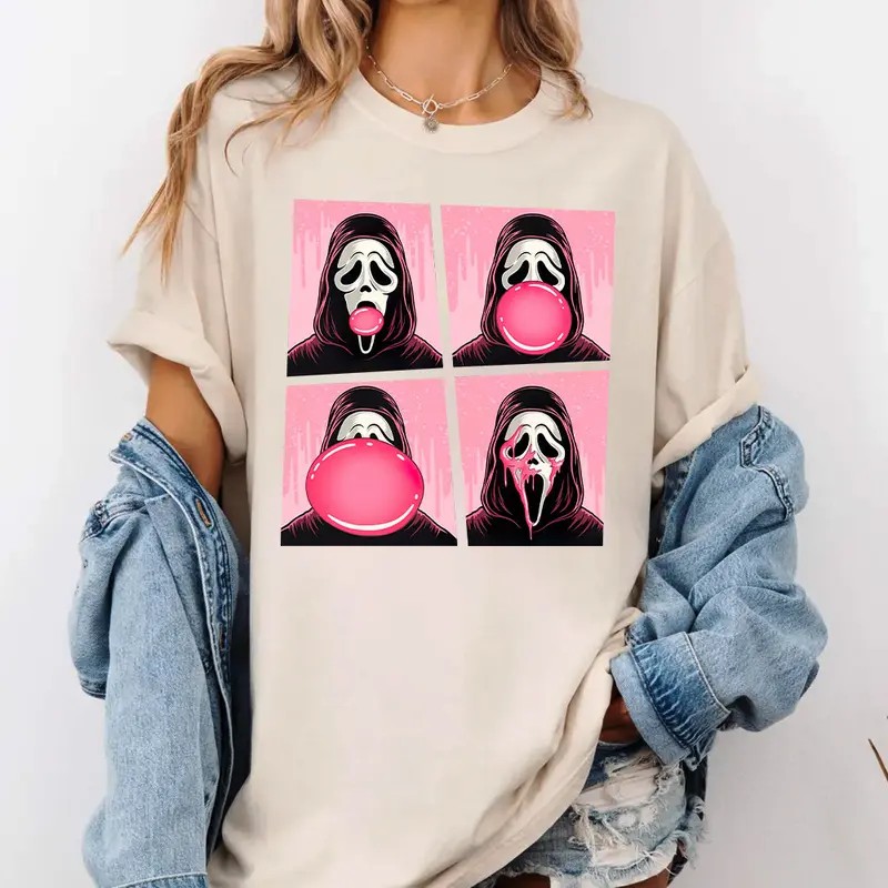 Scream Ghostface Bubblegum Graphic Tee