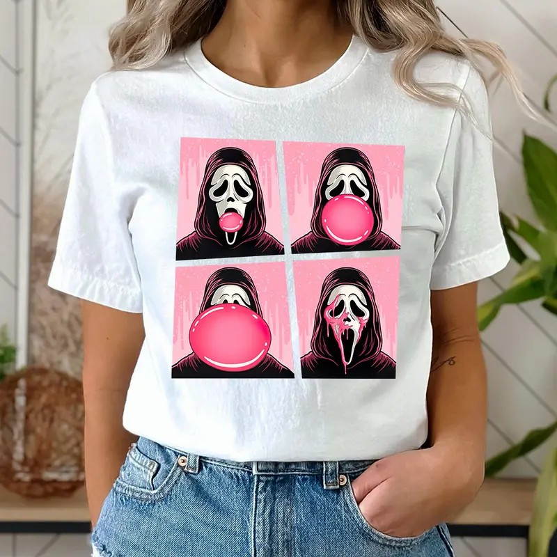 Scream Ghostface Bubblegum Graphic Tee