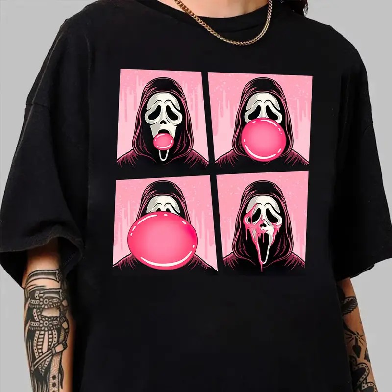Scream Ghostface Bubblegum Graphic Tee