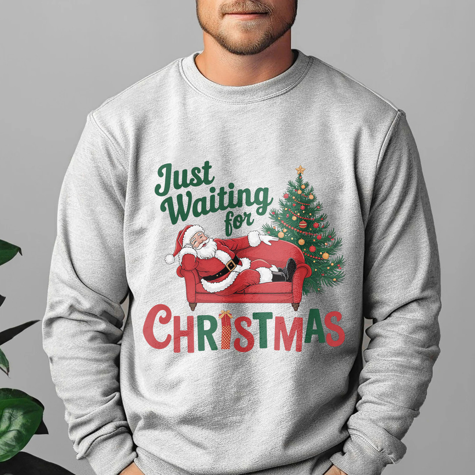 Just Waiting For Christmas Sweatshirt