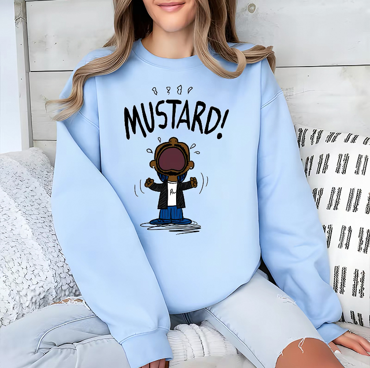 Mustard Cartoon Sweatshirt 