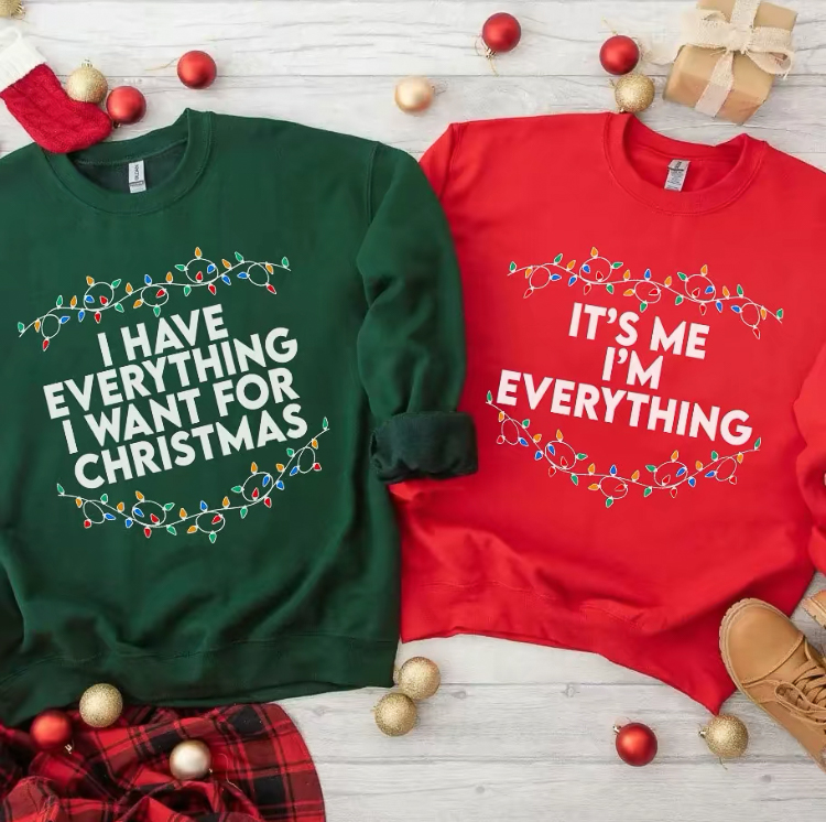 Christmas couple hoodie/Sweatshirt
