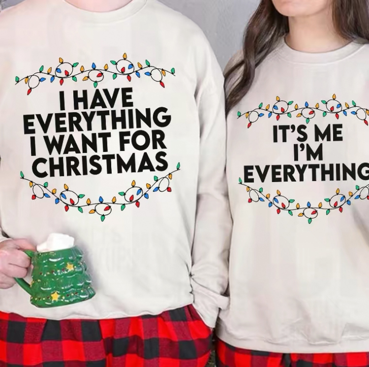 Christmas couple hoodie/Sweatshirt