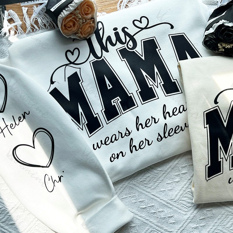 Personalized MAMA Sweatshirt With Kids Names