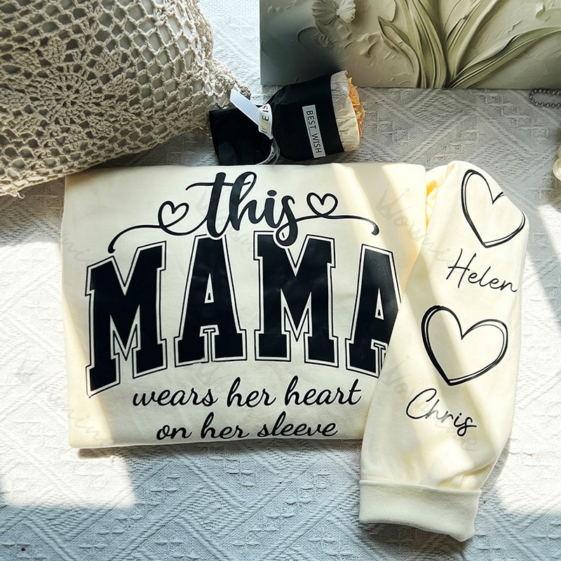 Personalized MAMA Sweatshirt With Kids Names
