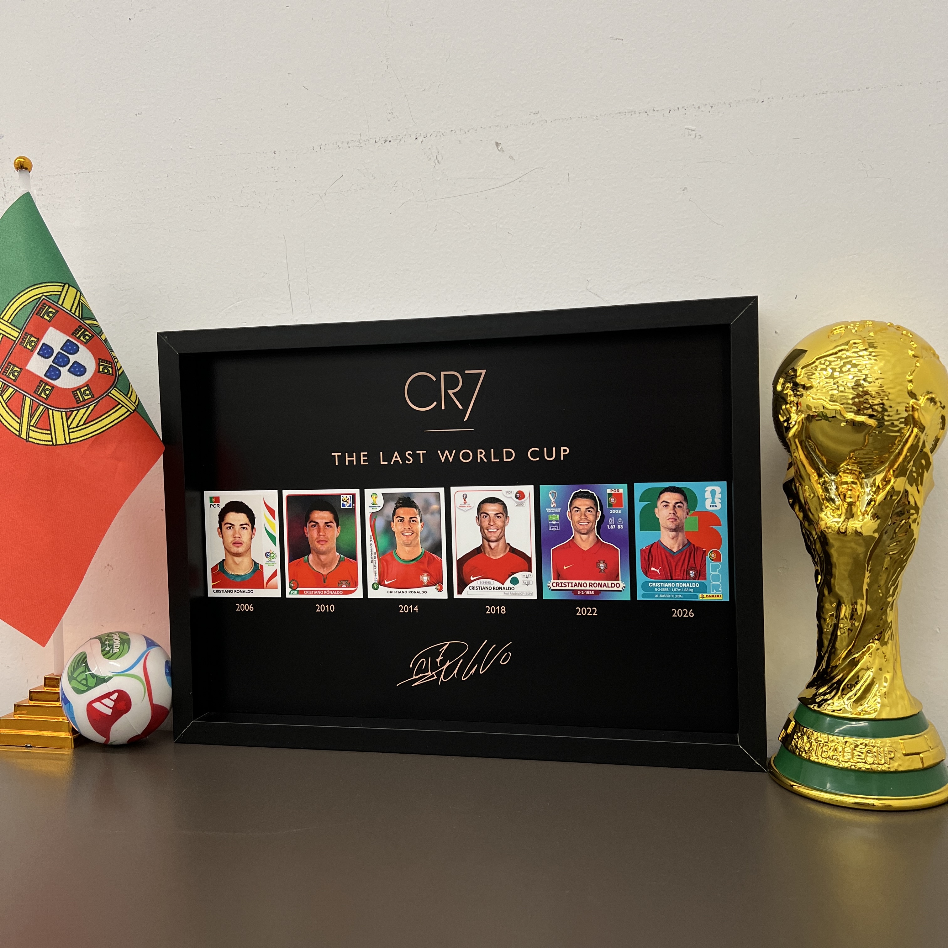 Football Legend CR7 Tribute Framed Wall Art