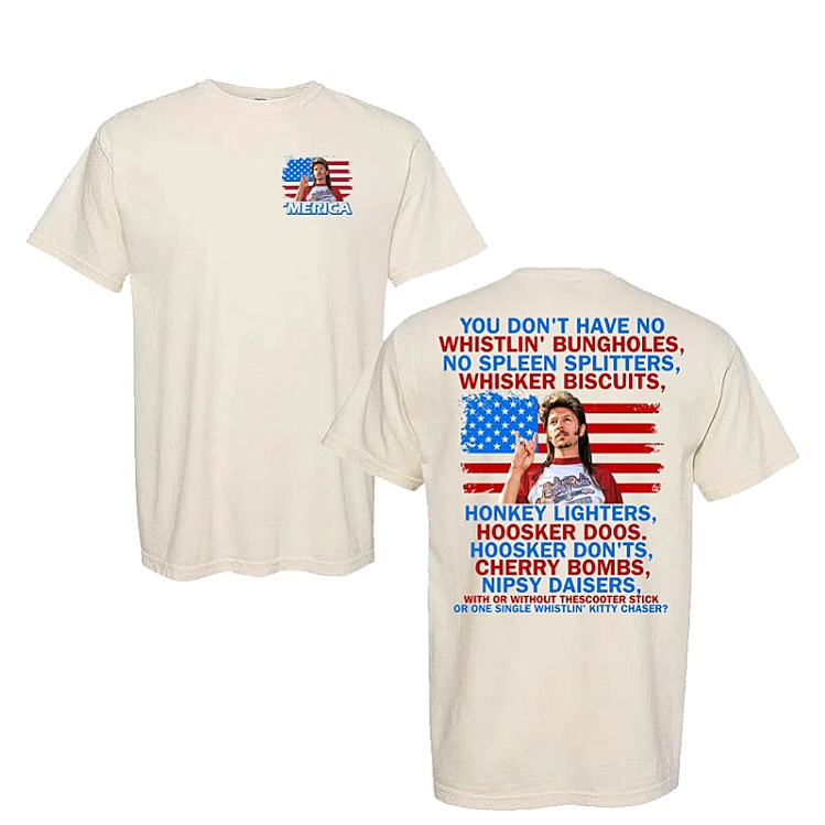 Joe Dirt Merica Double Side 4th Of July T-Shirt