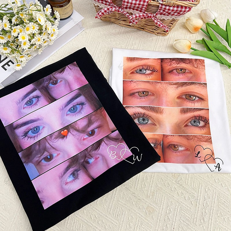 Personalized Eyes Shirt for Couple