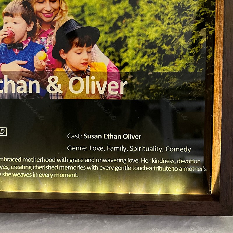 MOMFLIX Personalized Photo Light Frame For Mother's Day