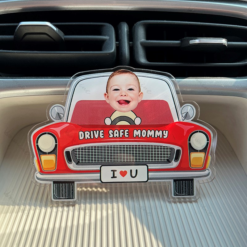Personalized Kids Photo Visor Clip Car Ornament