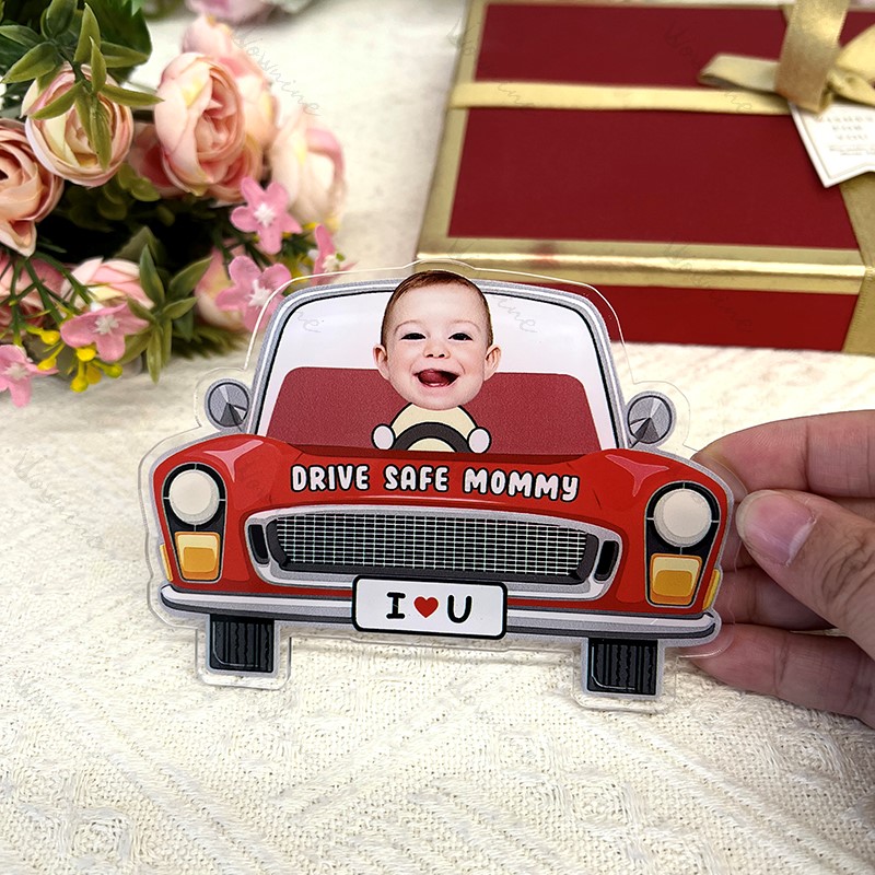 Personalized Kids Photo Visor Clip Car Ornament