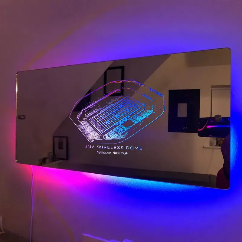 JMA Wireless Dome Stadium Mirror Light-Gifts For Sports Lovers、Syracuse Orange、Lacrosse&Basketball、Carrier Dome、NCAA
