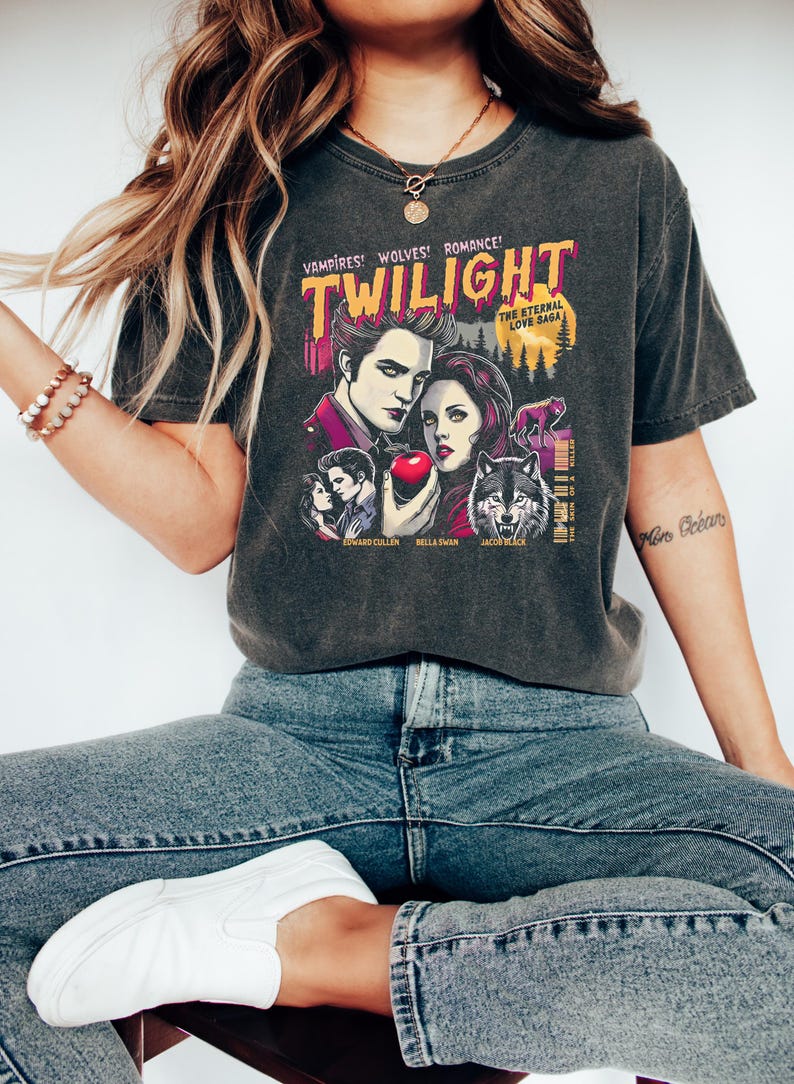 “Pink Twilight Romance” Iconic Character Tee