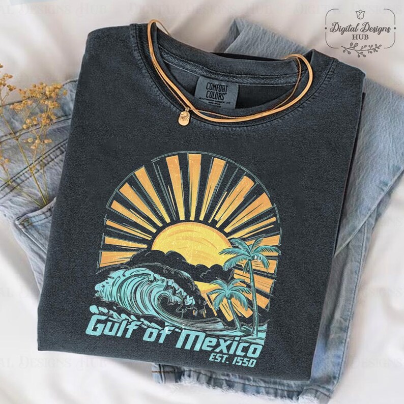 Gulf of Mexico Shirt, Vintage Gulf of Mexico Since 1550 Shirt