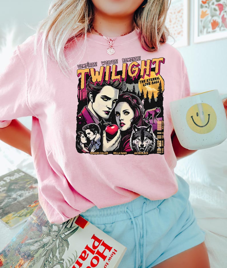 “Pink Twilight Romance” Iconic Character Tee
