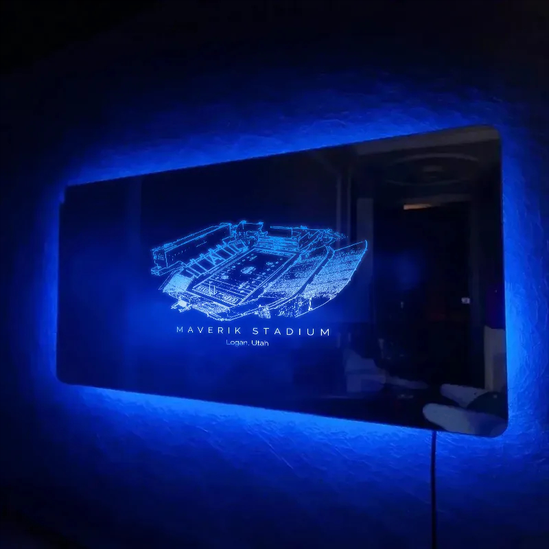 Maverik Stadium Mirror Light-Gifts For Sports Lovers、Utah State Aggies、NCAA