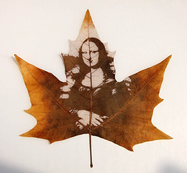 Leaf Carving Art, Personalized Pet Art