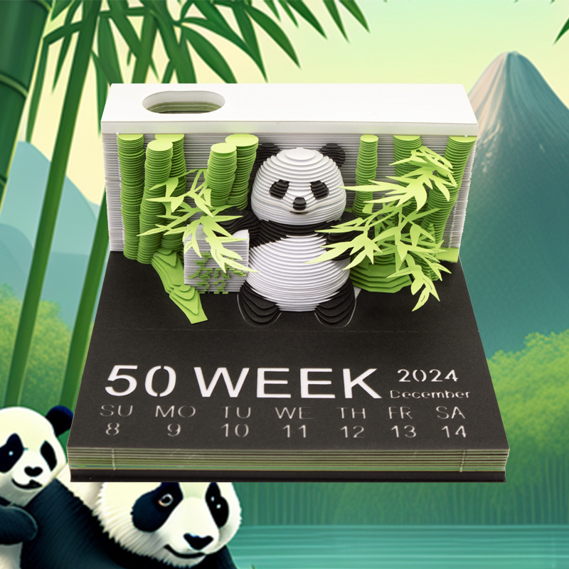 Cute Panda Calendar 2024 With Lights（✨Buy 2 free shipping✨）