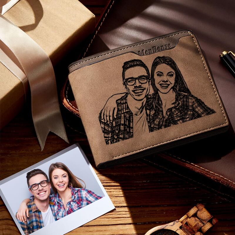 Personalized Double-Sided Photo Wallet-Gift For Him